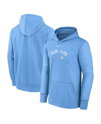 Мужской пудровый синий Toronto Blue Jays Authentic Collection Practice Performance пуловер с капюшоном Nike