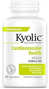 Kyolic Aged Garlic Extract Formula 300 Cardiovascular Health, Vegan, 360 Capsules (Капсулы) Kyolic