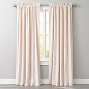 BrylaneHome BH Studio Velvet Rod-Pocket Panel BrylaneHome