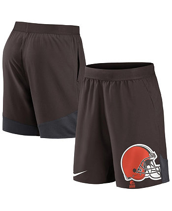 Мужские коричневые эластичные шорты Cleveland Browns Performance Nike