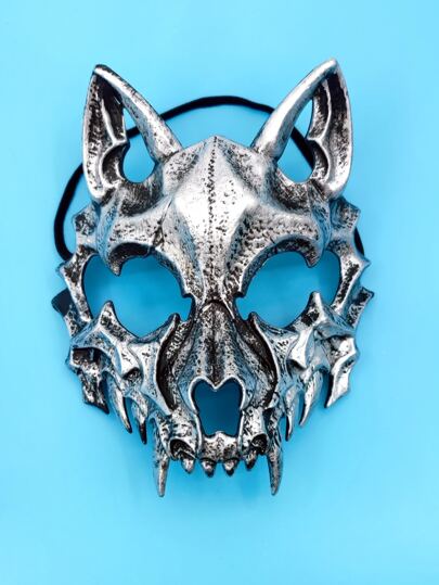 Карнавальная маска для лица в форме волка SHEIN