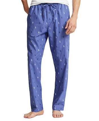 Мужские пижамные штаны узкого кроя с принтом Polo Ralph Lauren