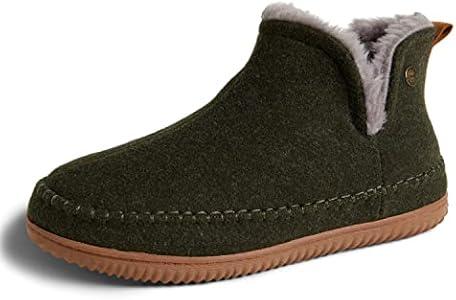 Dearfoams Men's Brixen Indoor/Outdoor Memory Foam Boot Alpine Camping Cozy Slipper House Shoe Dearfoams