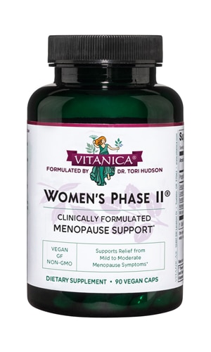 Поддержка менопаузы Vitanica Women's Phase II® -- 90 вегетарианских капсул Vitanica