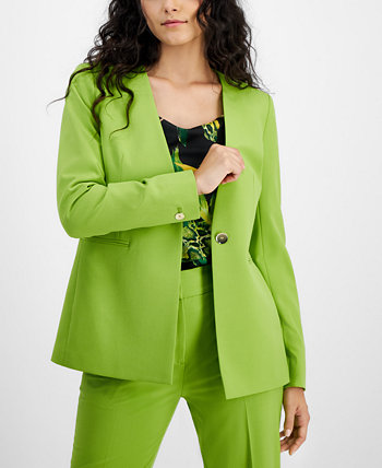 Женская куртка би-стрейч на одной пуговице, созданная для Macy's Bar III
