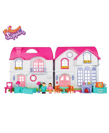 Кукольный дом Princess Sapphire Deluxe, 17 предметов Redbox
