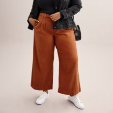Широкие брюки со складками Sonoma Goods For Life® больших размеров SONOMA