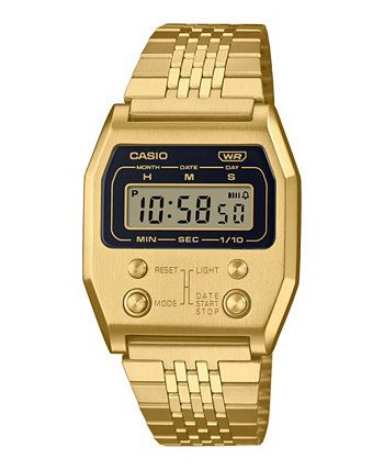Цифровые часы унисекс из нержавеющей стали золотистого цвета, 35 мм, A1100G-5VT G-Shock