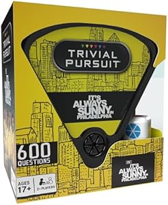 Настольная игра Trivial Pursuit: В Филадельфии всегда солнечно, 600 вопросов, контейнер для переноски USAopoly