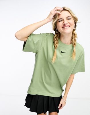 Зеленая футболка оверсайз Nike Essentials Nike