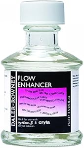 Daler Rowney Acrylic Medium, Glass Jar, 2.54oz - 75 ml, Flow Enhancer Daler Rowney