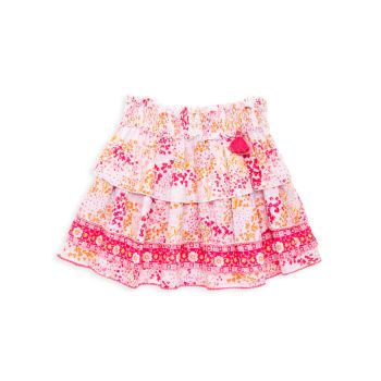 Little Girl's &amp; Girl's Ariel Tiered Mini Skirt Poupette St Barth