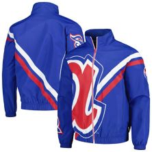 Men's Mitchell & Ness Royal Atlanta Braves Exploded Logo Warm Up Full-Zip Jacket Unbranded