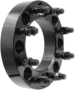 Стальные центральные проставки для колес, 1 шт., 8 на 170 мм, 1.5" (38 мм), резьба 14x2.0 мм, совместимые с Ford F250/F350 Super Duty 1999-2004 гг. Wheel Accessories Parts