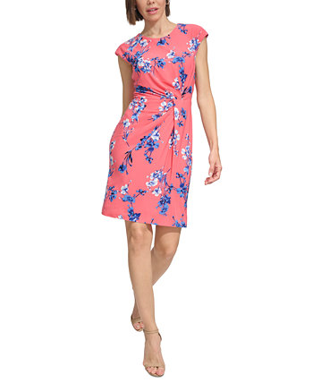 Женское платье с закрученным передом и дикими цветами Tommy Hilfiger