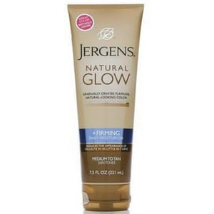 Jergens Natural Glow Daily Moisturizer Firming Medium/Tan Skin Tones 7.50 oz (Pack of 2) Jergens