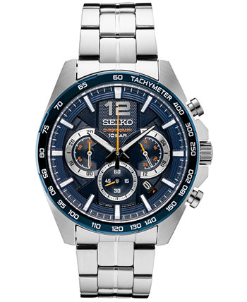 Мужские часы Essentials с хронографом из нержавеющей стали с браслетом, 43,9 мм SEI
