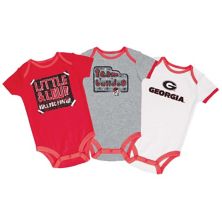 Набор из трех боди для младенцев Champion красный/серый/белый Georgia Bulldogs Champion