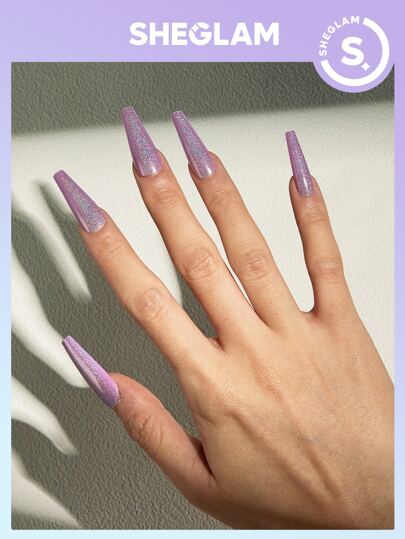 SHEGLAM Накладные ногти Touch & Glow-Glow Purple SHEGLAM
