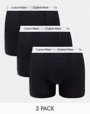 Черные боксеры-боксеры из 3 шт. Calvin Klein Cotton Stretch Calvin Klein