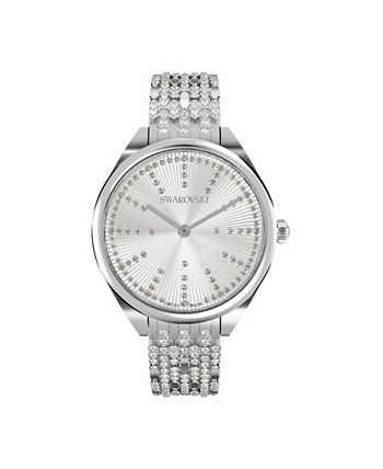 Часы-браслет унисекс с серебристым оттенком Attract Swarovski