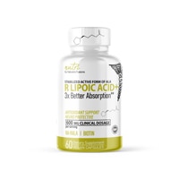 Stabilized Active Form of ALA R Lipoic Acid+ -- 600 mg - 60 Vegan Capsules (Веганские капсулы) Nutri