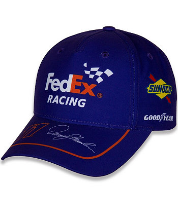 Мужская регулируемая шляпа фиолетового цвета Denny Hamlin Uniform Joe Gibbs Racing Team Collection