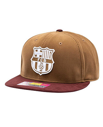 Мужская коричневая приталенная шляпа коньячного цвета "Барселона" Fan Ink