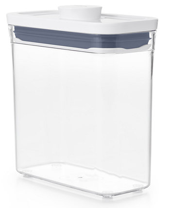 Короткий прямоугольный контейнер для хранения продуктов Pop Slim Oxo