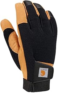 Carhatt Men's Synthetic Leather High Dexterity Touch Sensitive Secure Cuff Glove Carhartt