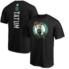 Мужская черная футболка с именем и номером плеймейкера команды Boston Celtics Fanatics Jayson Tatum Fanatics