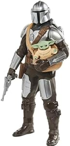 STAR WARS Galactic Action The Mandalorian & Grogu Interactive Electronic 12-Inch-Scale Action Figures, Toys for Kids Ages 4 and Up Star Wars