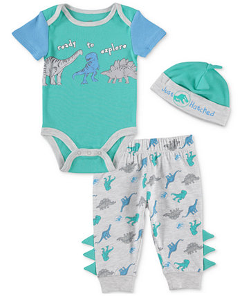 Боди, брюки и шапка «Парк Юрского периода» для мальчиков, комплект из 3 предметов HAPPY THREADS