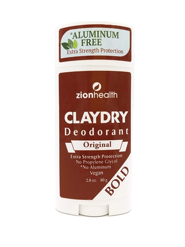 Оригинальный дезодорант Zion Health ClayDry — 2,8 унции Zion Health