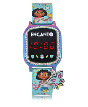 Часы унисекс с бирюзовым силиконовым ремешком и светодиодным сенсорным экраном Encanto
