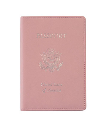 Мужской футляр для паспорта RFID с тиснением фольгой ROYCE New York