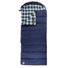 Wakeman Outdoors 32° F Rated XL 3-Season Конвертный спальный мешок с сумкой для переноски и капюшоном Wakeman Outdoors