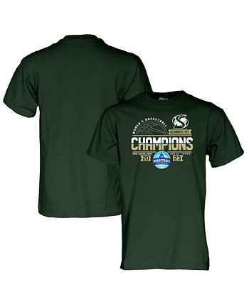 Мужская зеленая футболка чемпионов турнира Sacramento State Hornets 2023 Big Sky для женщин Blue 84