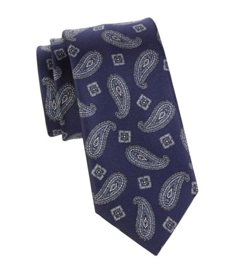 Шелковый галстук с пейсли Brioni