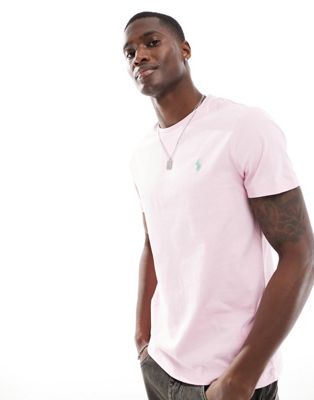 Светло-розовая футболка с логотипом Polo Ralph Lauren Polo Ralph Lauren