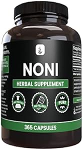 PURE ORIGINAL INGREDIENTS Noni (365 Capsules) No Magnesium Or Rice Fillers, Always Pure, Lab Verified PURE ORIGINAL INGREDIENTS