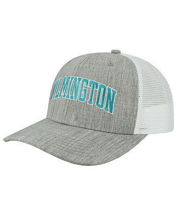 Мужская кепка с капюшоном UNC Wilmington Seahawks Arch Trucker Snapback (серо-серый, белый) Legacy Athletic