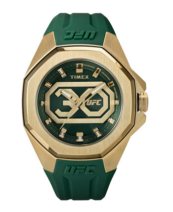Мужские аналоговые часы UFC Pro из зеленой смолы, 44 мм Timex