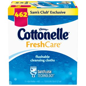 Kleenex Cottonelle FreshCare Flushable Cleansing Cloths (42 ct., 11 pk.) Cottonelle