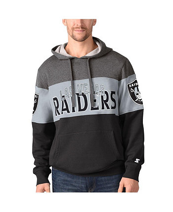 Мужской черный пуловер с капюшоном Las Vegas Raiders Extreme Starter