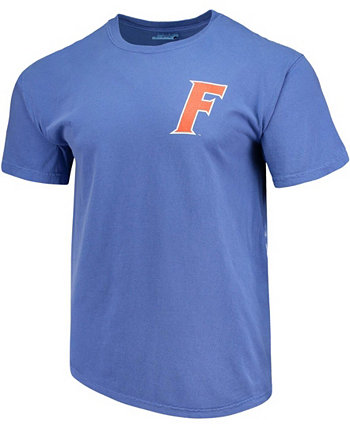 Мужская футболка Royal Florida Gators Baseball Flag Comfort Colors Image One