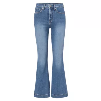 Расклешенные укороченные джинсы до щиколотки Carson VERONICA BEARD