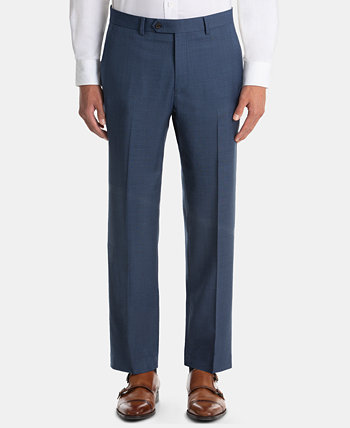 Мужские синие шерстяные брюки классического кроя UltraFlex Ralph Lauren
