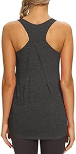 Женская Майка Mippo Mippo Womens Long Workout Tops Racerback Athletic Yoga Gym Tank Top Sports Tennis Shirt Mippo