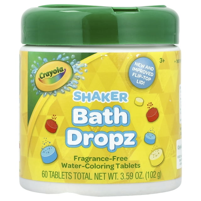 Crayola Bath Dropz Color, 60 Tablets, 3.59 OZ Crayola